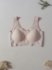 3pcs Colorblock Wireless Bras Women's Lingerie