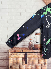 Tie Dye Graffiti Hoodies Girls Comfy Hooded Pullover Spring Fall