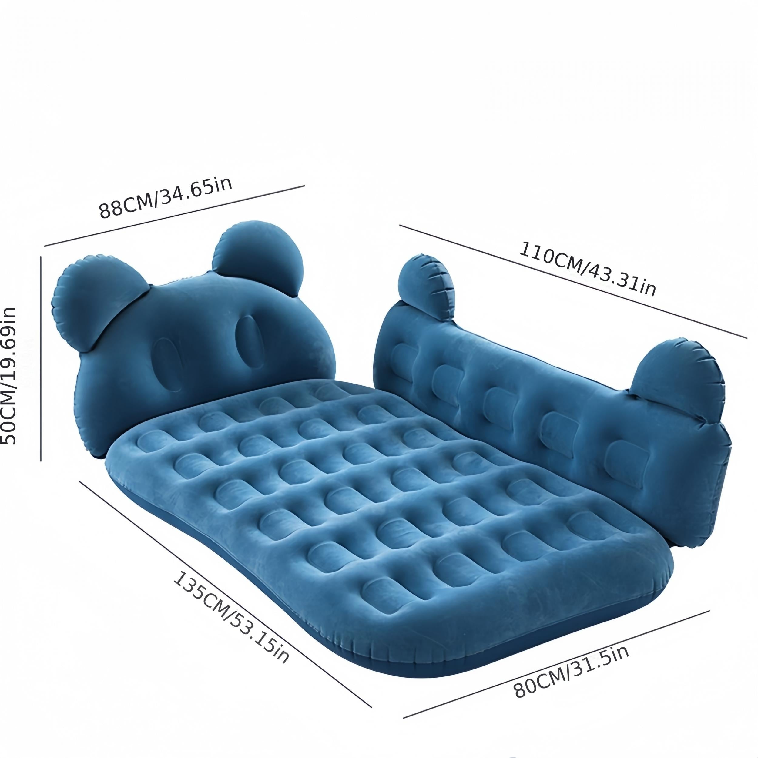 Cartoon Car Bed Flocking Travel Mattress with Stopper