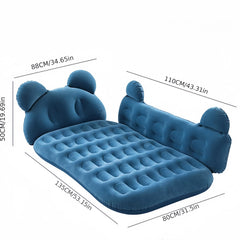 Cartoon Car Bed Flocking Travel Mattress with Stopper