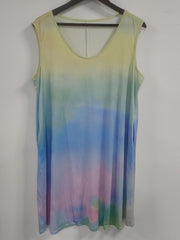 Tie Dye Tank Dress with Pockets