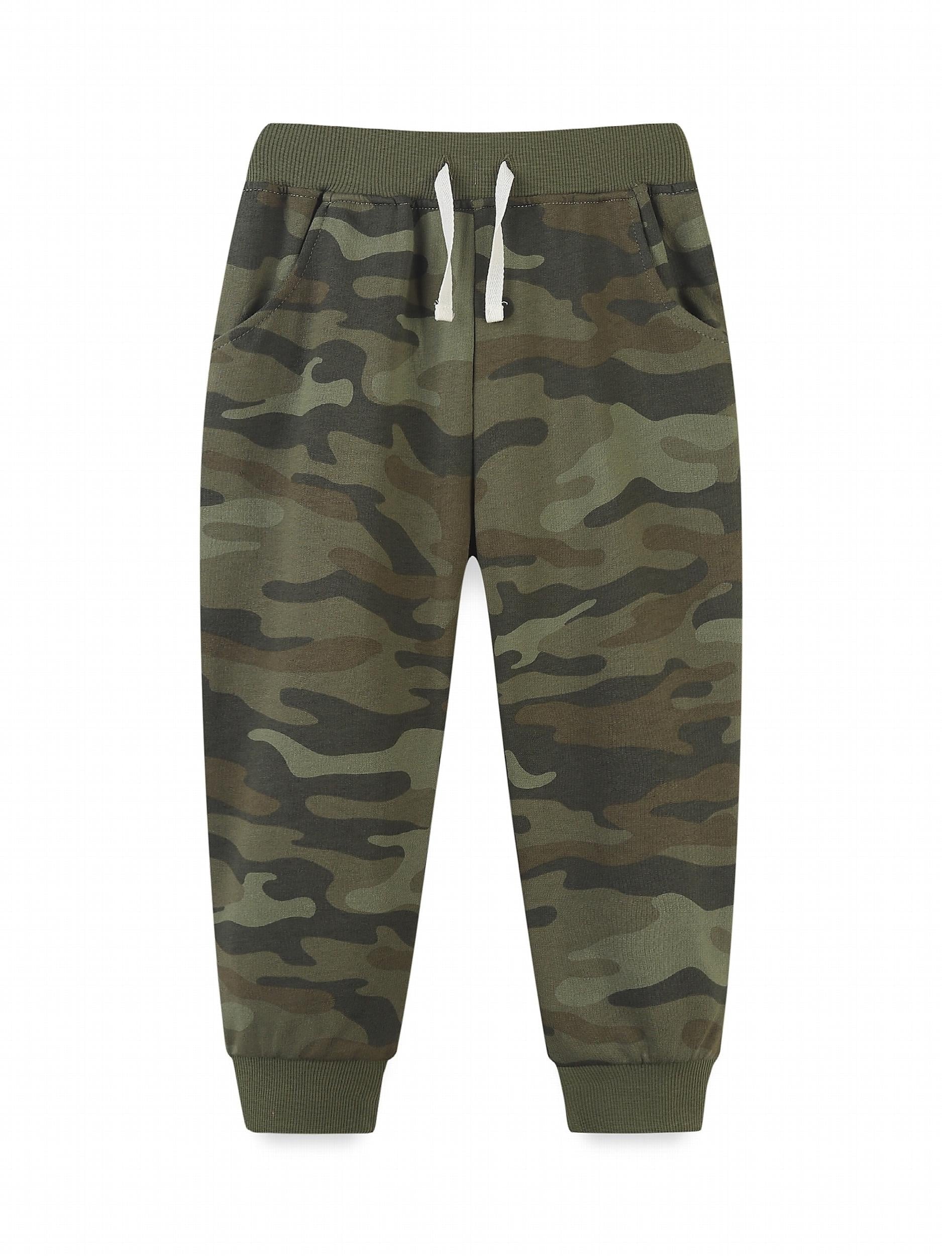 Boys Camo Active Sweatpants Breathable Jogger Sports Pants