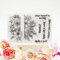 Silicone Flower Seal Stamp DIY For Birthday Gift