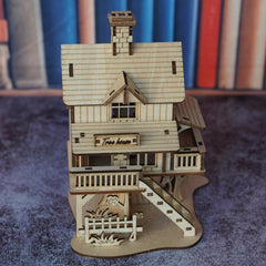 Wooden Forest Cabin 3D Puzzle Kit Yellow