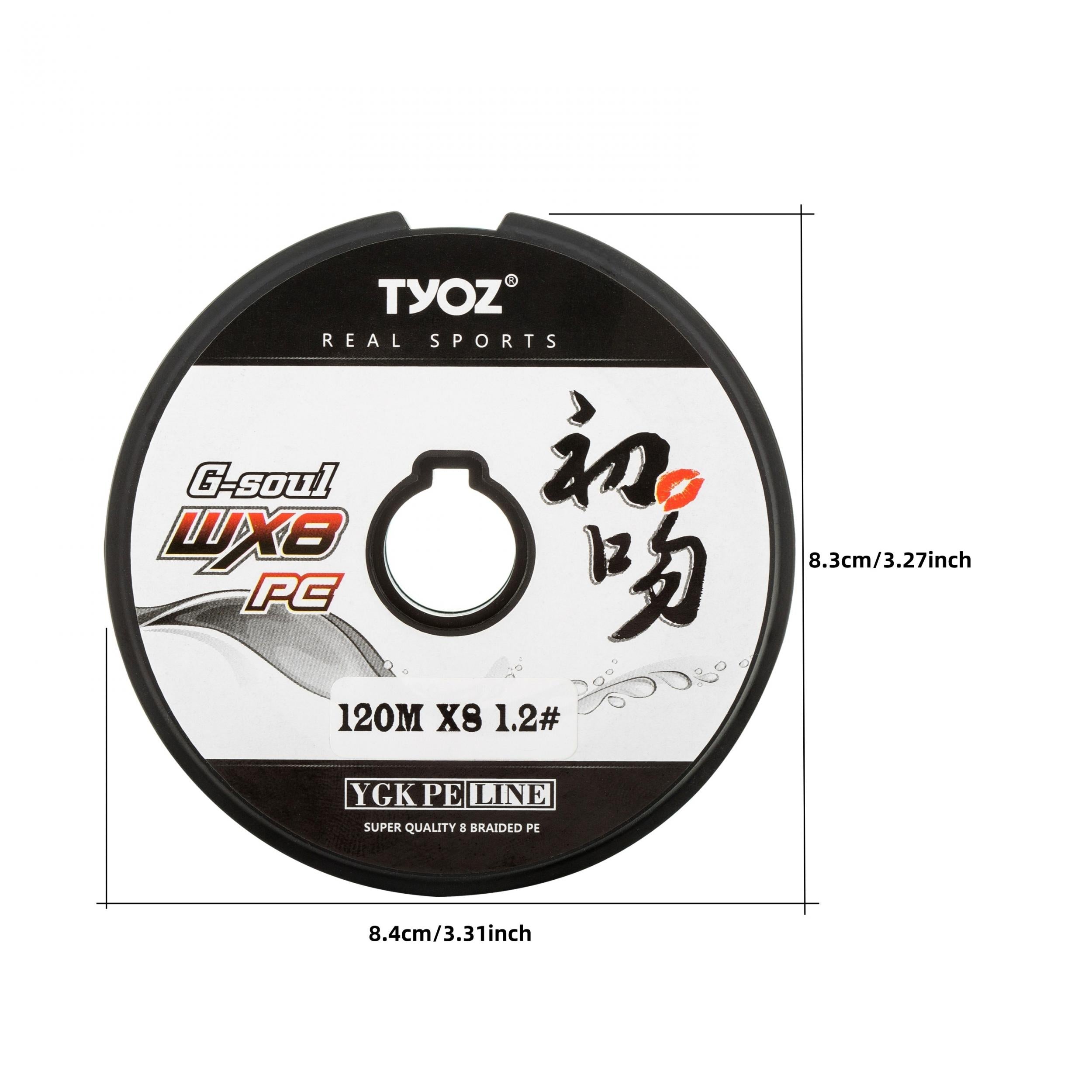120m 393 7ft 8 Strand Braided Fishing Line 4 54 18 14KG PE Thin & Smooth
