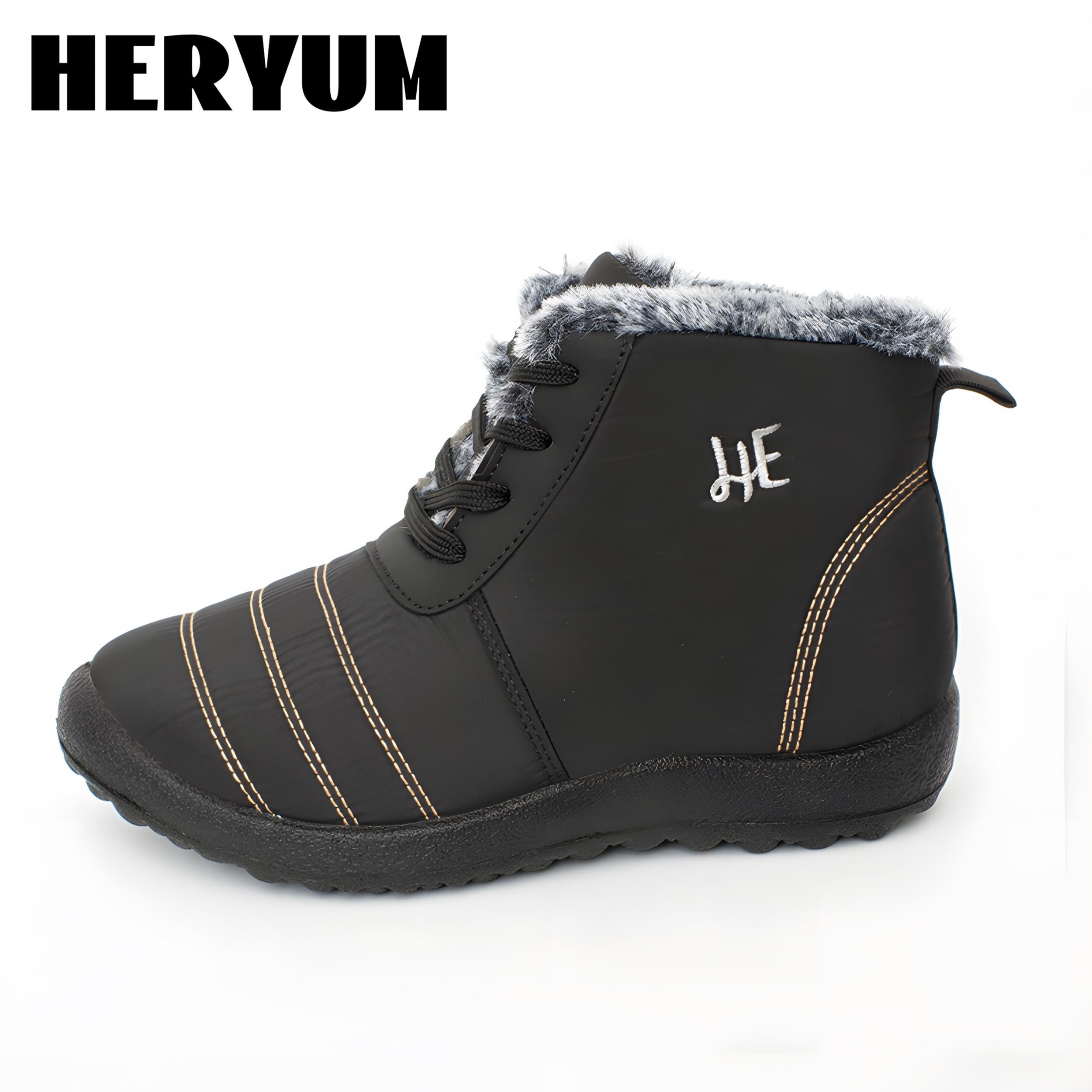 Plush Lined Thermal Waterproof Snow Boots Fall Winter