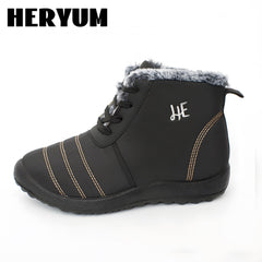 Plush Lined Thermal Waterproof Snow Boots Fall Winter