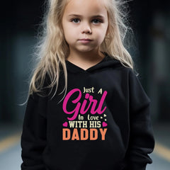 Girl & Dad Long Sleeve Hoodie Set with Sweatpants