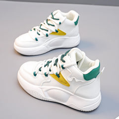 Women's Chunky Sneakers Non-slip Sports Shoes High Top Lace Up Skate Shoes