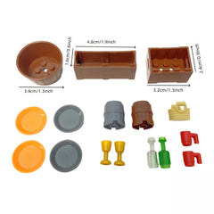 DIY Kitchenwares Building Blocks Cups Bottles Buckets Gift