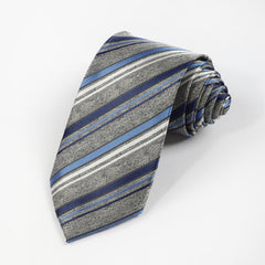 Men's Diagonal Striped Tie For Daily Outfits