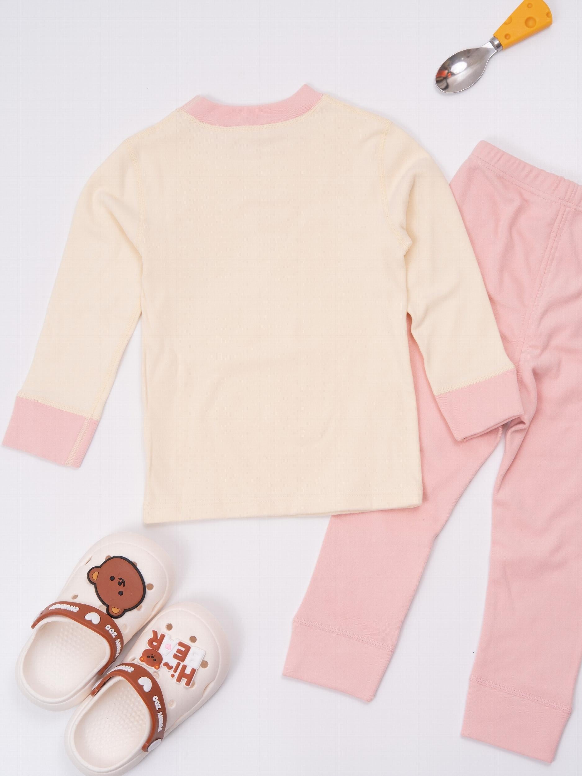 Toddler Cat Pajamas Long Sleeve Top & Pants Set Girl's Loungewear