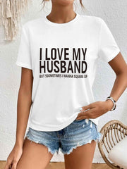 Cozy Short Sleeve Crew Neck Top for Women's Lounge