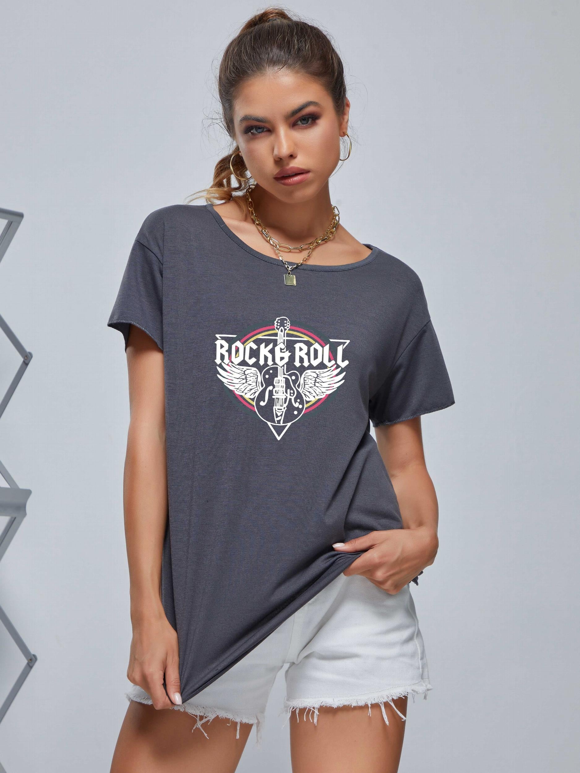 Rock Music Graphic Casual Sports Tank Top