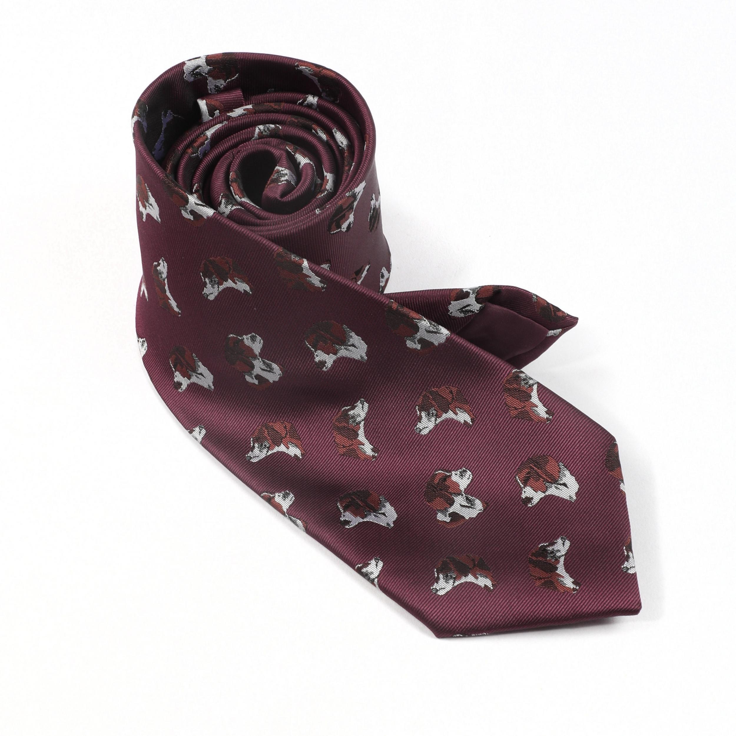 Men's Dog Head Pattern Funny Party Tie