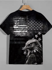 Eagle 3D Print T-shirt Men's Casual Street Style Tee Shirt for Summer