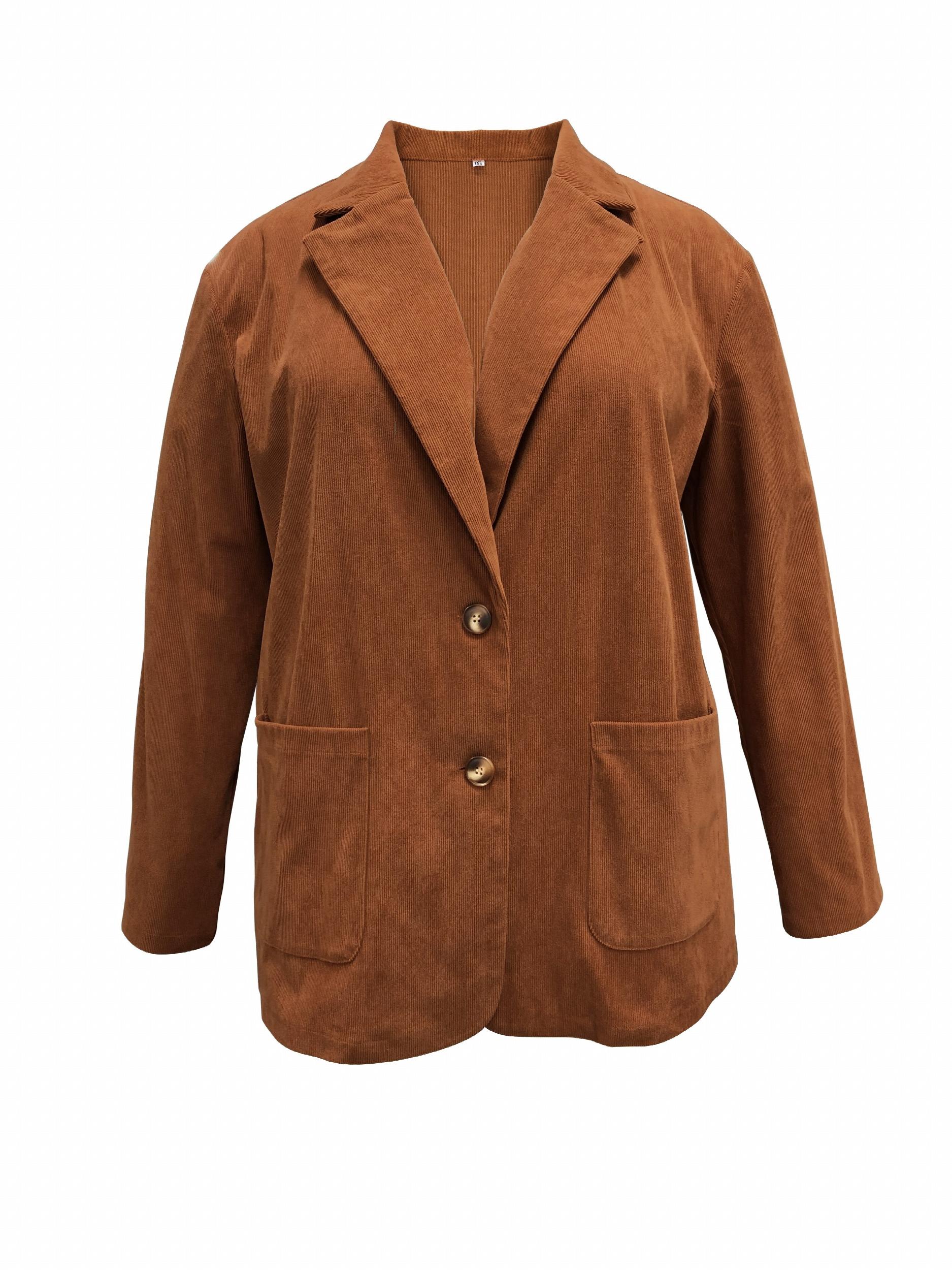 Corduroy Button Up Blazer