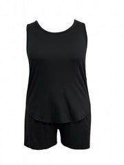 Lounge Set: Scoop Neck Tank & Shorts Pajama Set