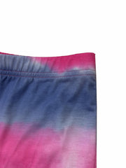 Tie Dye Tee & Biker Shorts 2 Pc Set