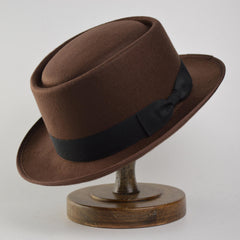Hot Wool Blend Jazz Cap Retro Bowler Hat Woolen Hat for Men and Women