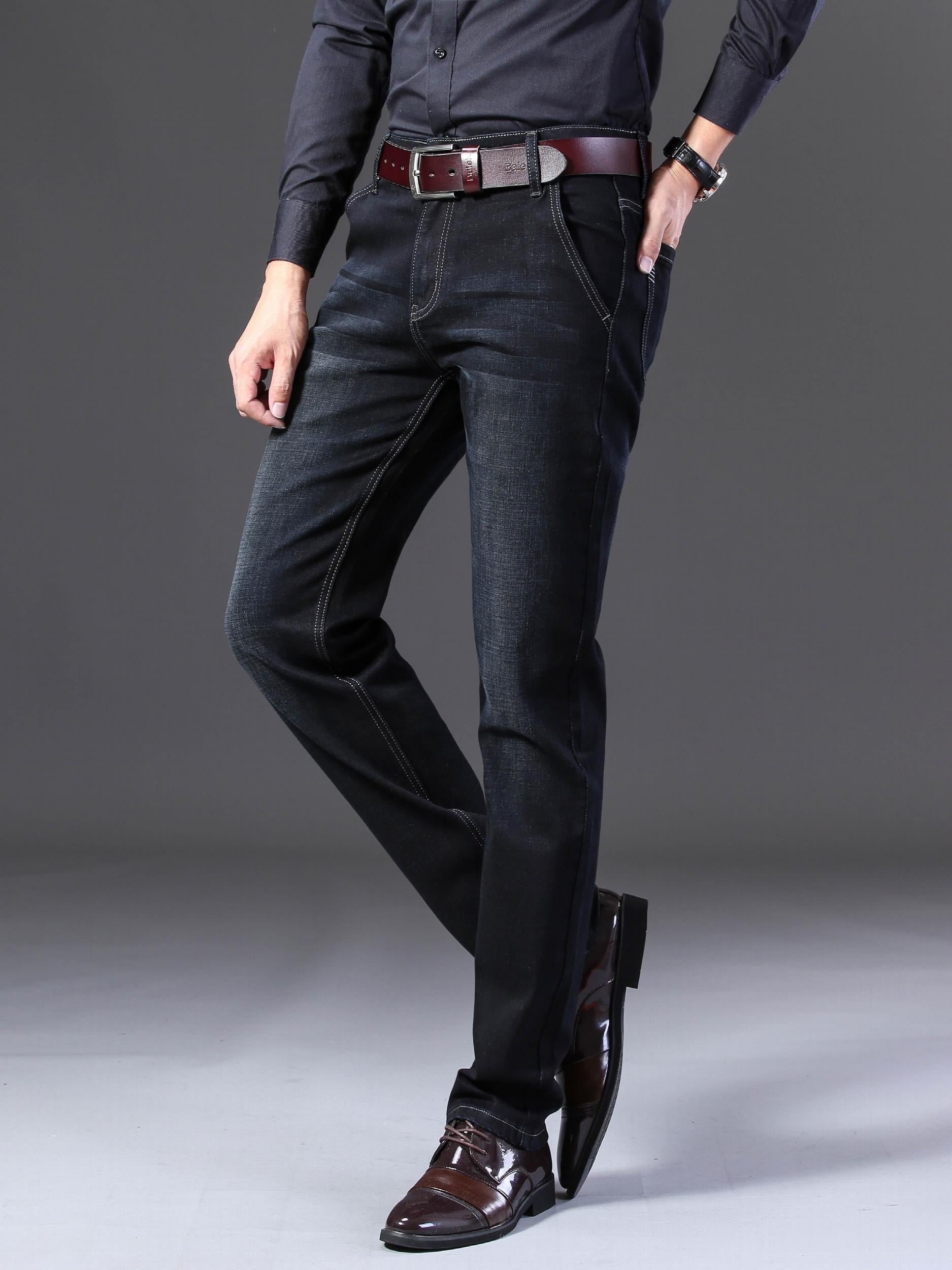 Men's Regular Denim Jeans With Pockets