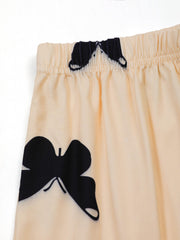 Butterfly Print Pajama Set Cami Top & Shorts Women's Loungewear