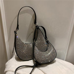 Chain Diamonds Crossbody Bag for Women Summer Handbag
