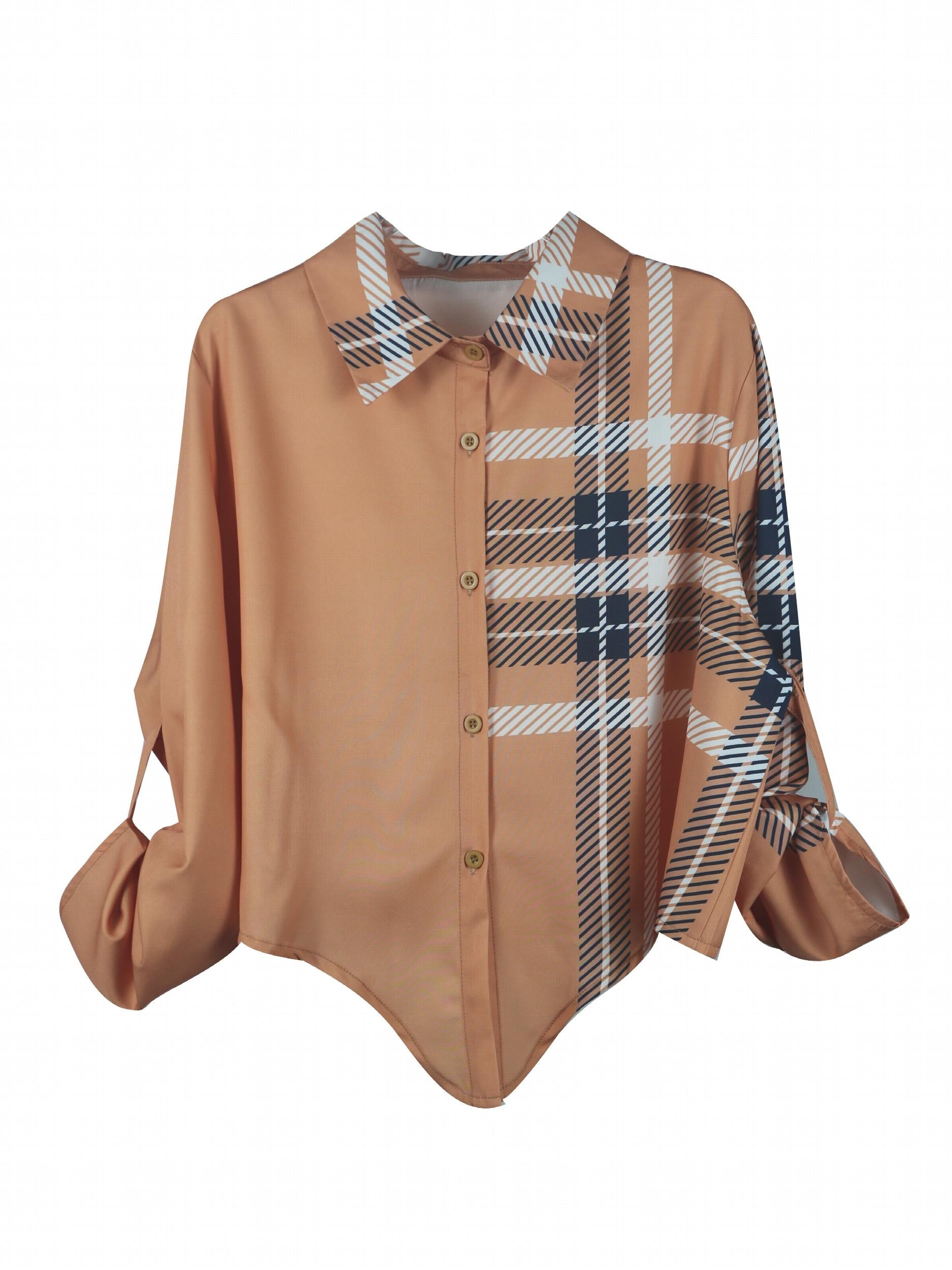 Women's Plus Colorblock Plaid 2PC Set