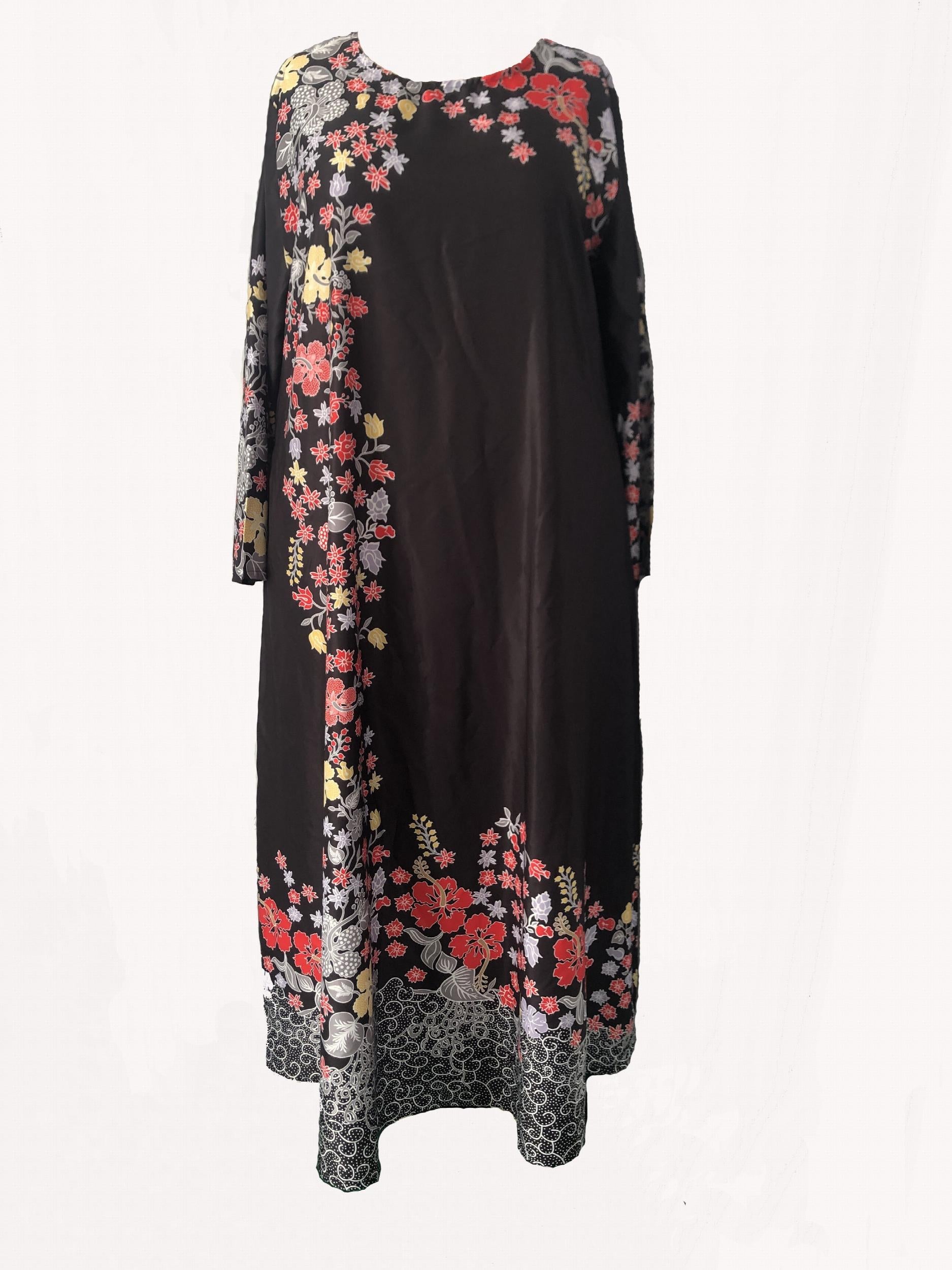 Abaya Dress Women's Plus Floral Print Maxi Dress