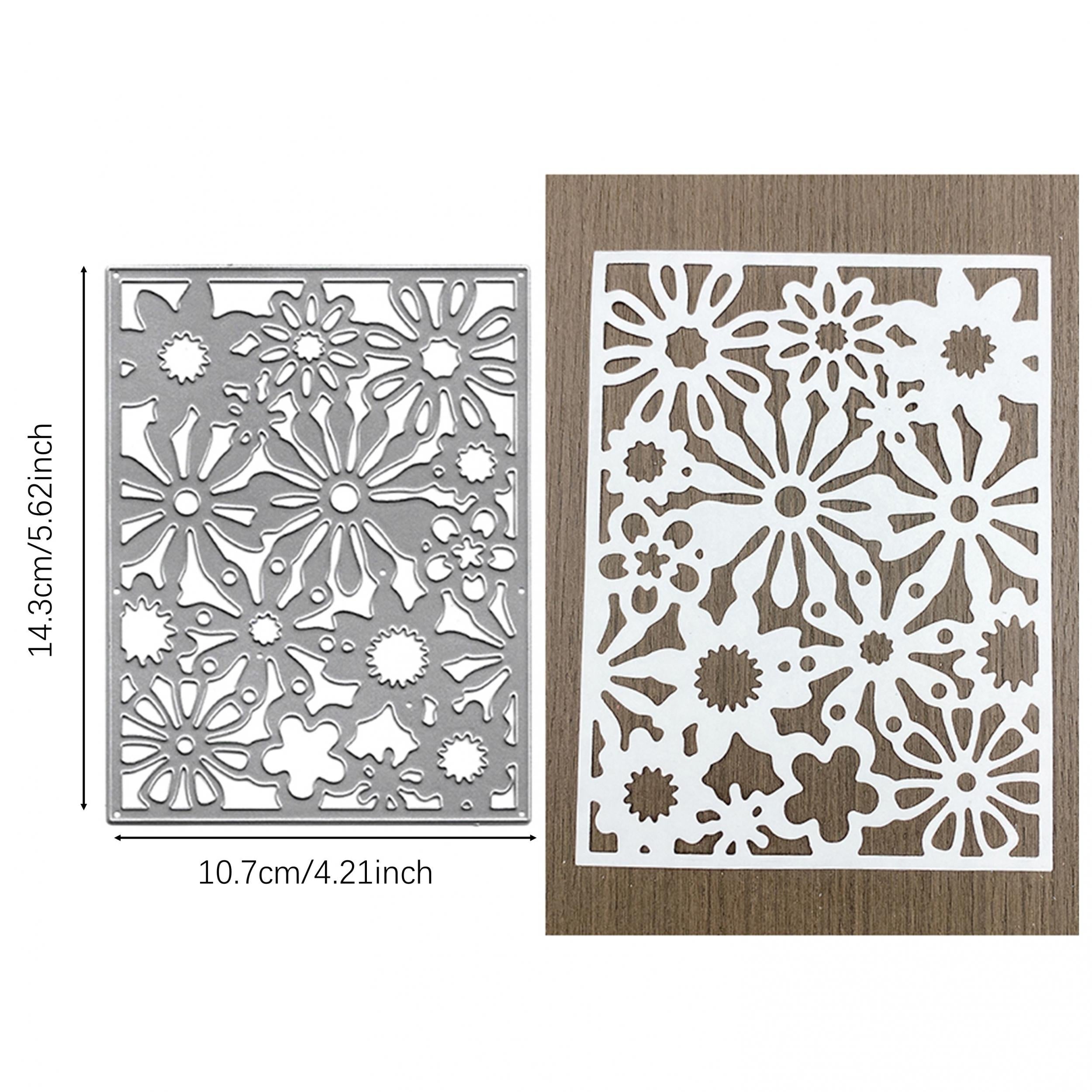Embossing Folder Metal Cutting Die DIY Scrapbooking Gift Card Flower Butterfly