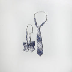 2pcs Striped Bow Tie Classic Neck Tie Casual Pre tied Neckties for Women Men