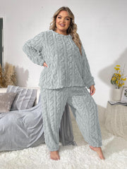 Casual Pajamas Set Women's Flannelette & Joggers Loungewear