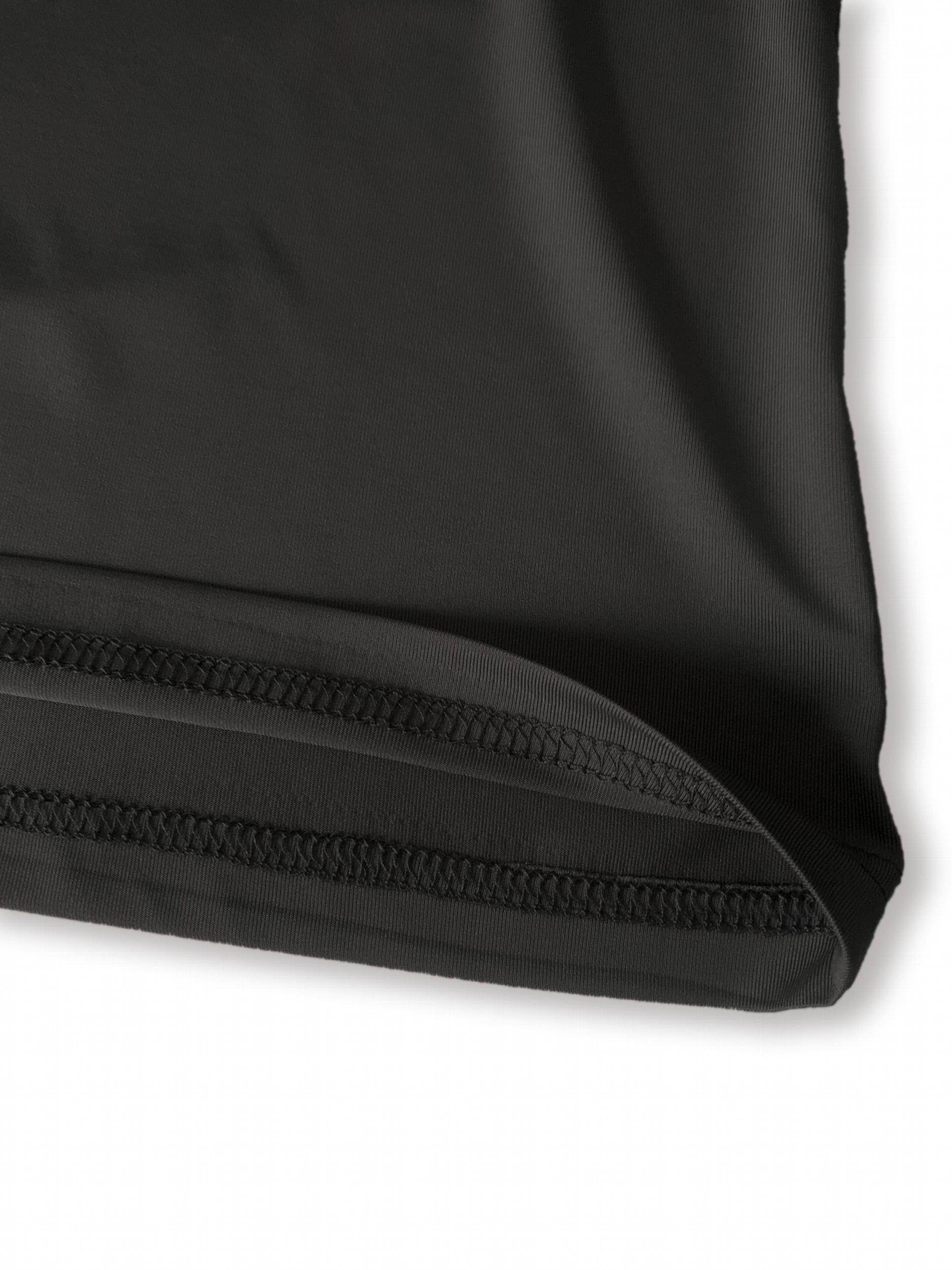 Men's Quick Drying Long Sleeve Shirt - Crew Neck Sweat Absorbing Undershirts