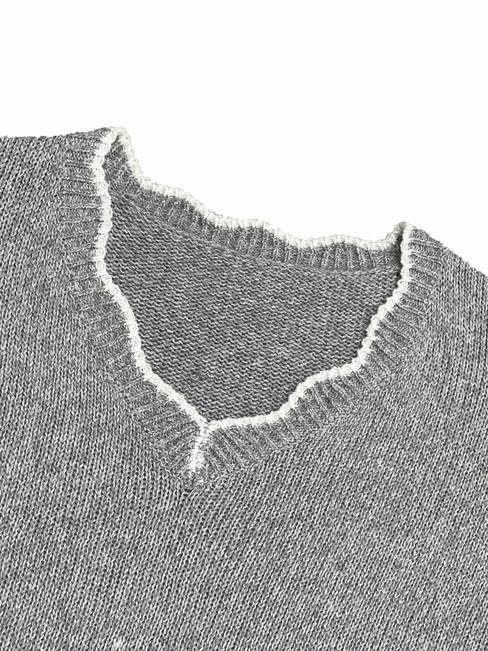 Casual Sweater Women's Long Sleeve V Neck Pullover
