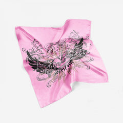 Pink Bandana Hip Hop Square Scarf Headband For Women