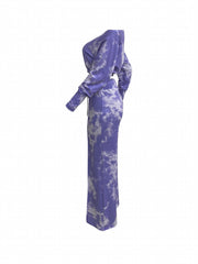 Tie Dye Two piece Set Long Sleeve Crop Top & Wide Leg Pants