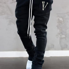 Men's LOVE Bone Graphic Sweatpants Elastic Waist Flared