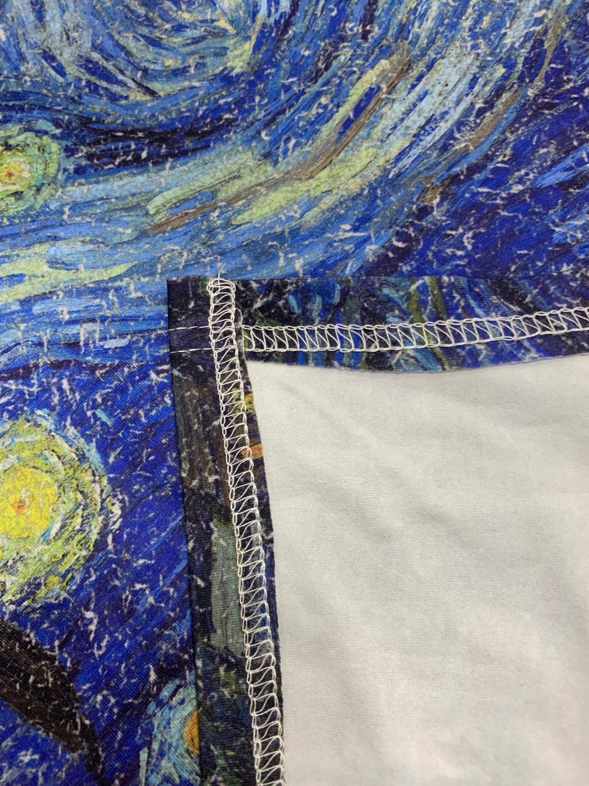Starry Sky Print Long Sleeve Retro Cardigan