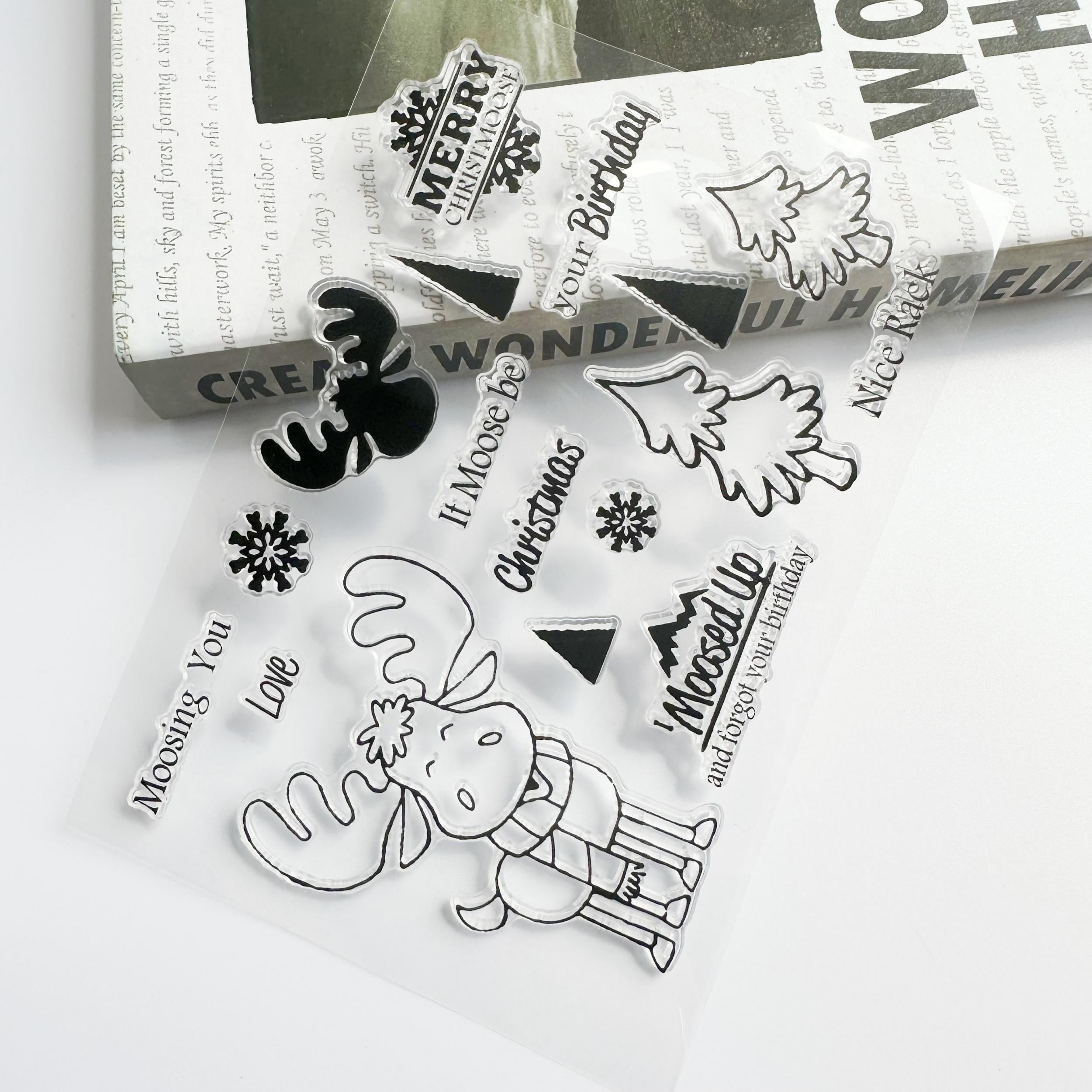Cartoon Transparent Journal Stamp Reusable Stationery
