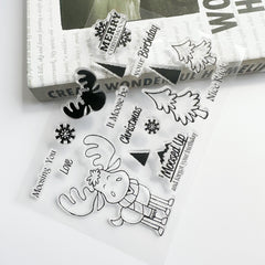 Cartoon Transparent Journal Stamp Reusable Stationery