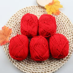 Colorful 4-Layer Cotton Yarn for Crocheting & Knitting