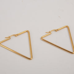 Y2K Style Stainless Steel Geometric Triangle Earrings Set
