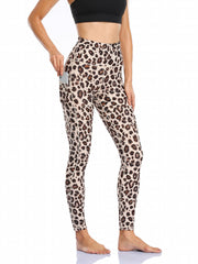 Leopard Print Yoga Leggings High Stretch Tight Pants