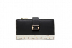 Print Women's Long Zipper Wallet Buckle Handbag