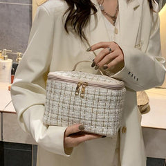 Solid Female Travel Toiletry Bag Beauty Makeup Organizer