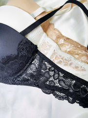 3pcs Lace Push Up Bras Comfy & Breathable Women's Lingerie