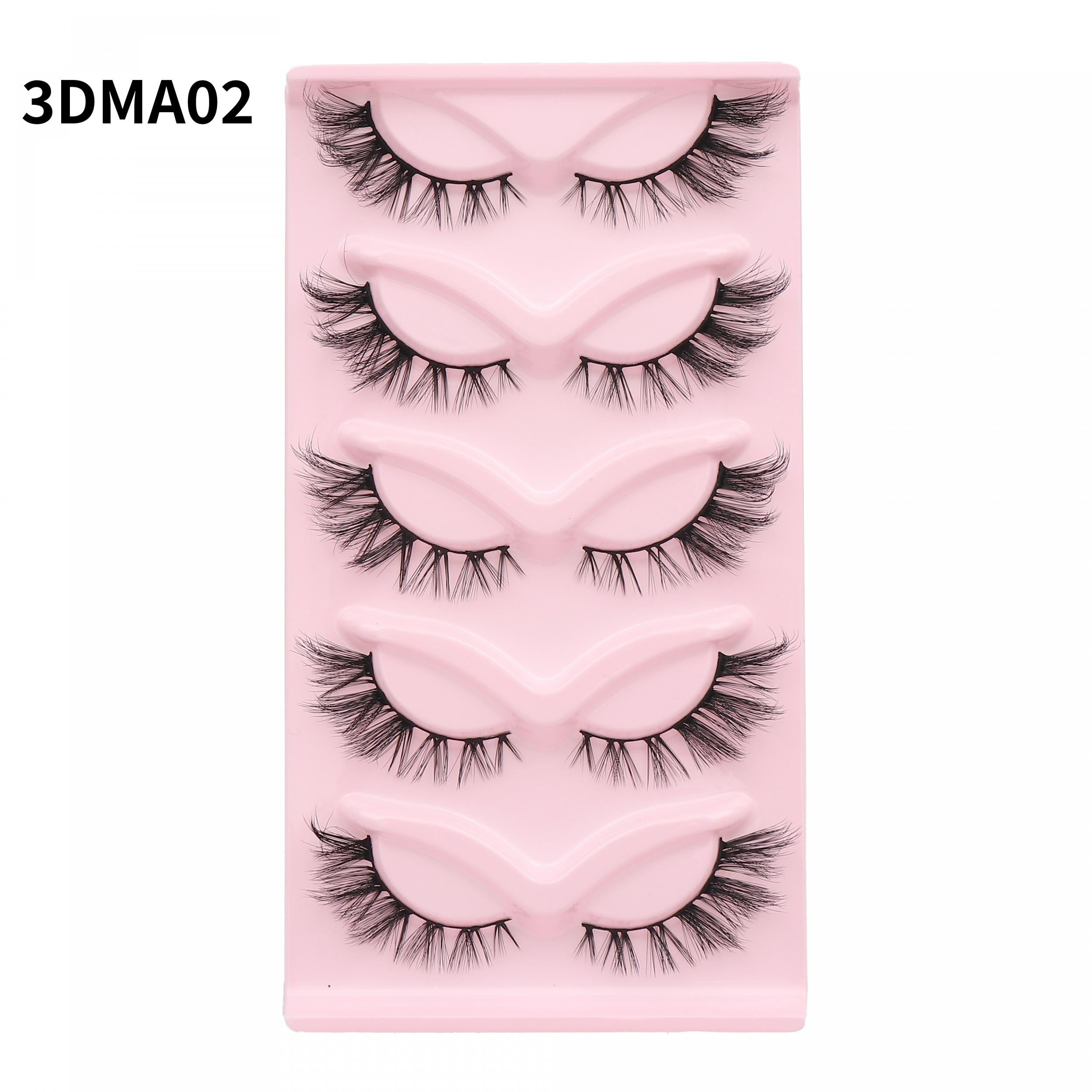 Fluffy 3D Wispy Strips Lashes False Eyelashes Natural Look