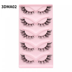 Fluffy 3D Wispy Strips Lashes False Eyelashes Natural Look