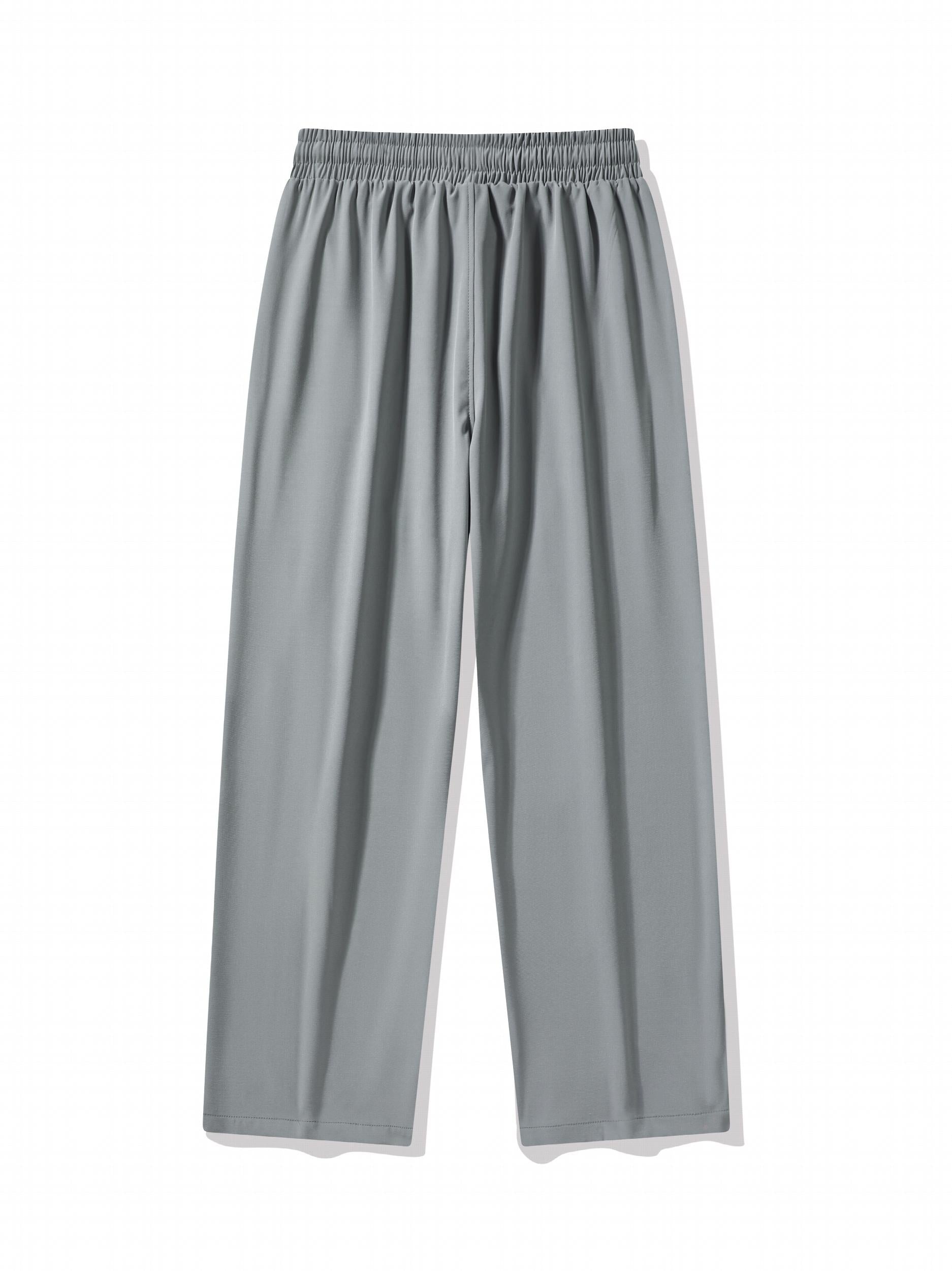 Men's Drawstring Loose Long Pants With Pockets for Spring & Summer