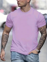 Men's Solid Short Sleeve Comfy T-shirt